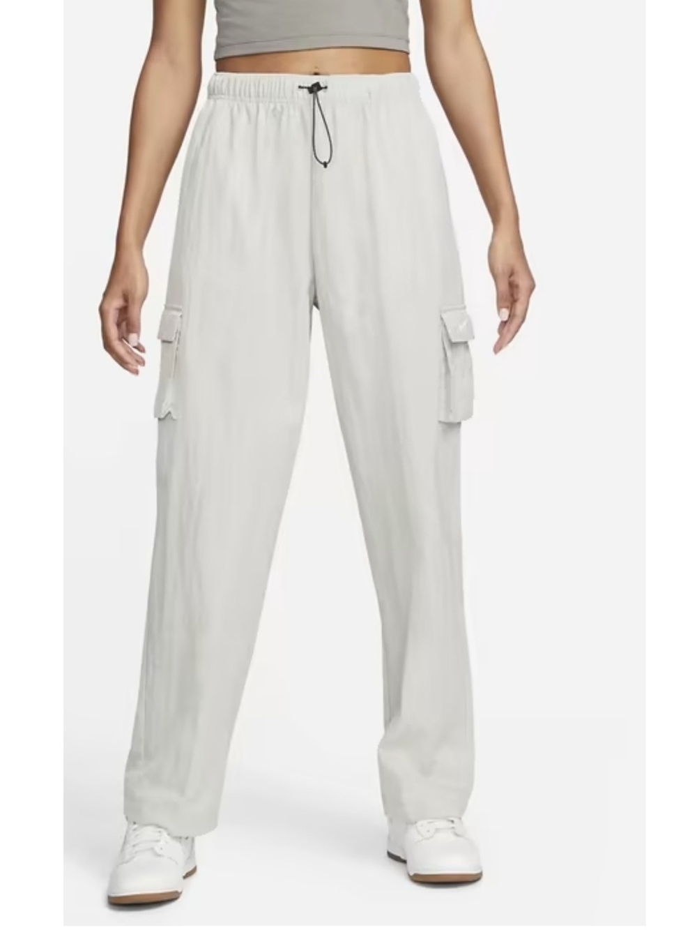 NIKE Sportswear Esseantial Women's Woven Cargo Pants In Light Gray